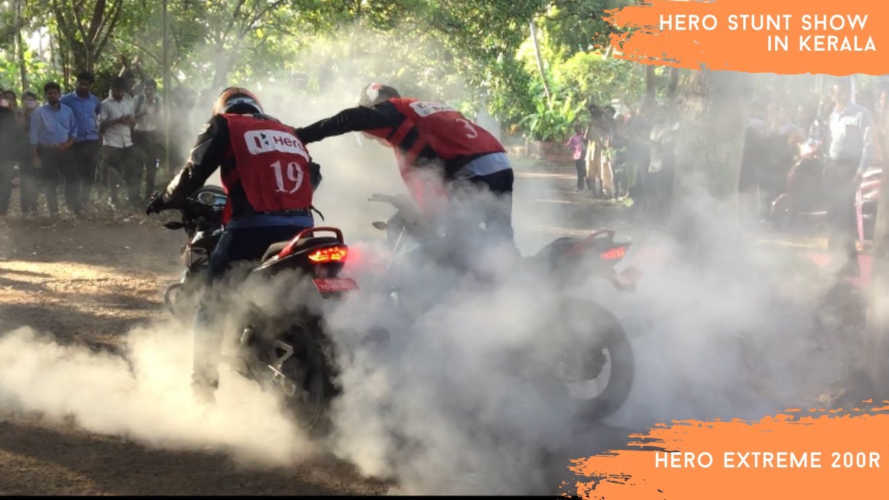 Hero extreme 200R | stunt show | kerala | Thrissur | club30 | ktm dhana