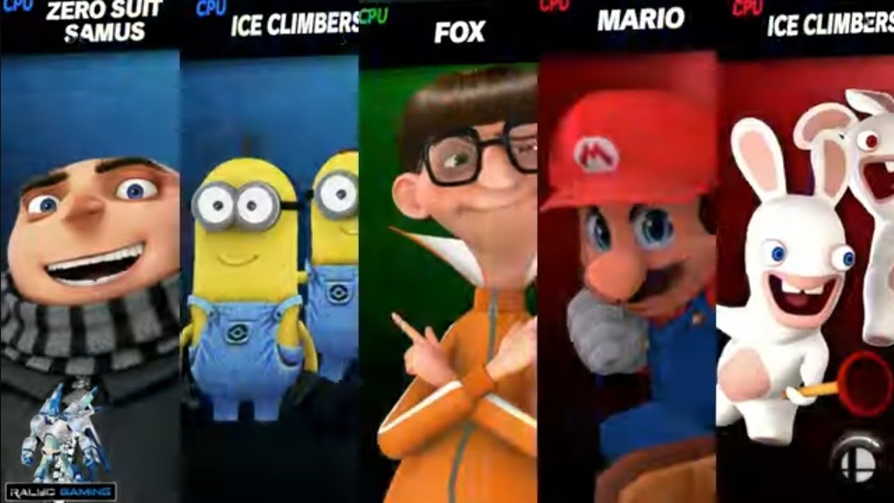 Gru & Minions vs Vector vs Mario & Rabbids