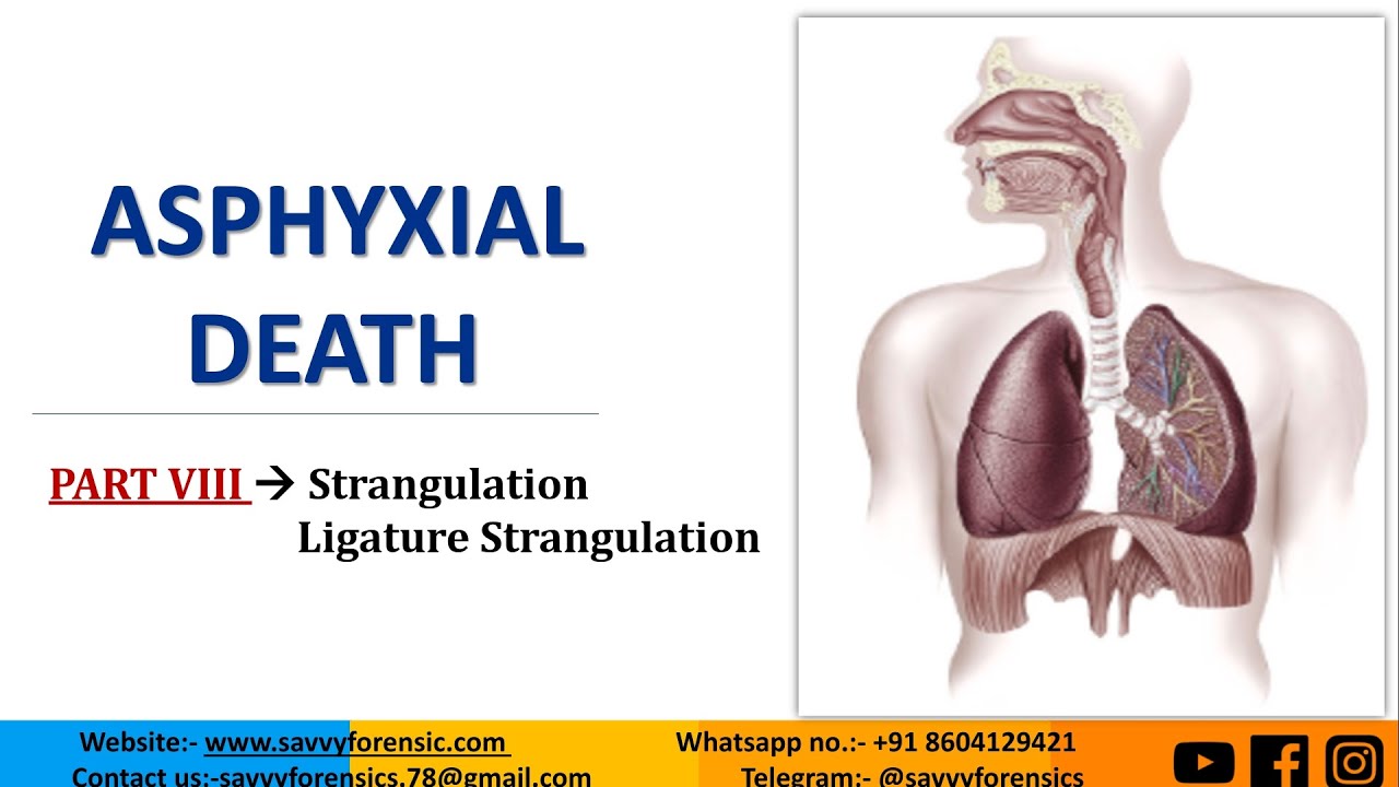 Part-8 || Strangulation_Ligature Strangulation || Asphyxial Death || ‎@SavvyForensics 