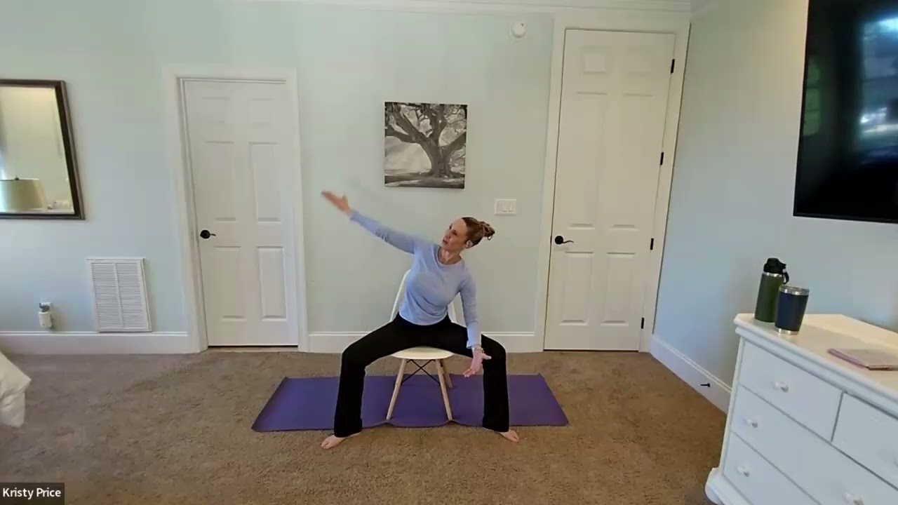 Full Body Chair Yoga Class - Legs, Hips, Shoulders and Back