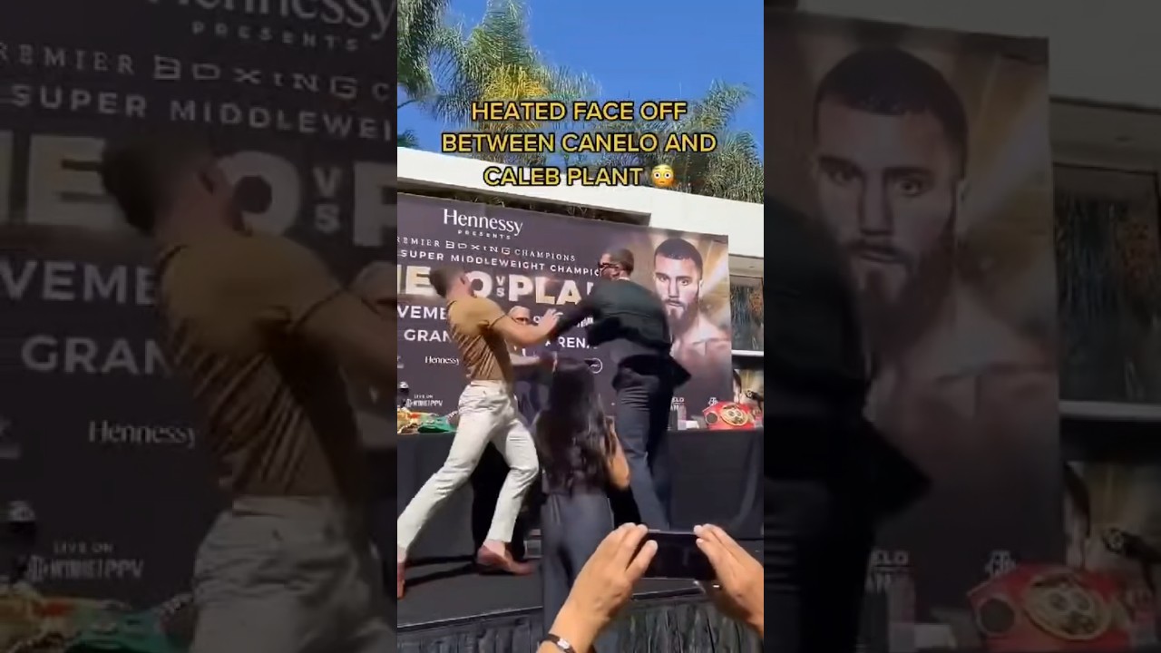 August 6, 2024, Canelo GETS PISSED & SEPARATED from Edgar Berlanga after HEATED FACE OFF
