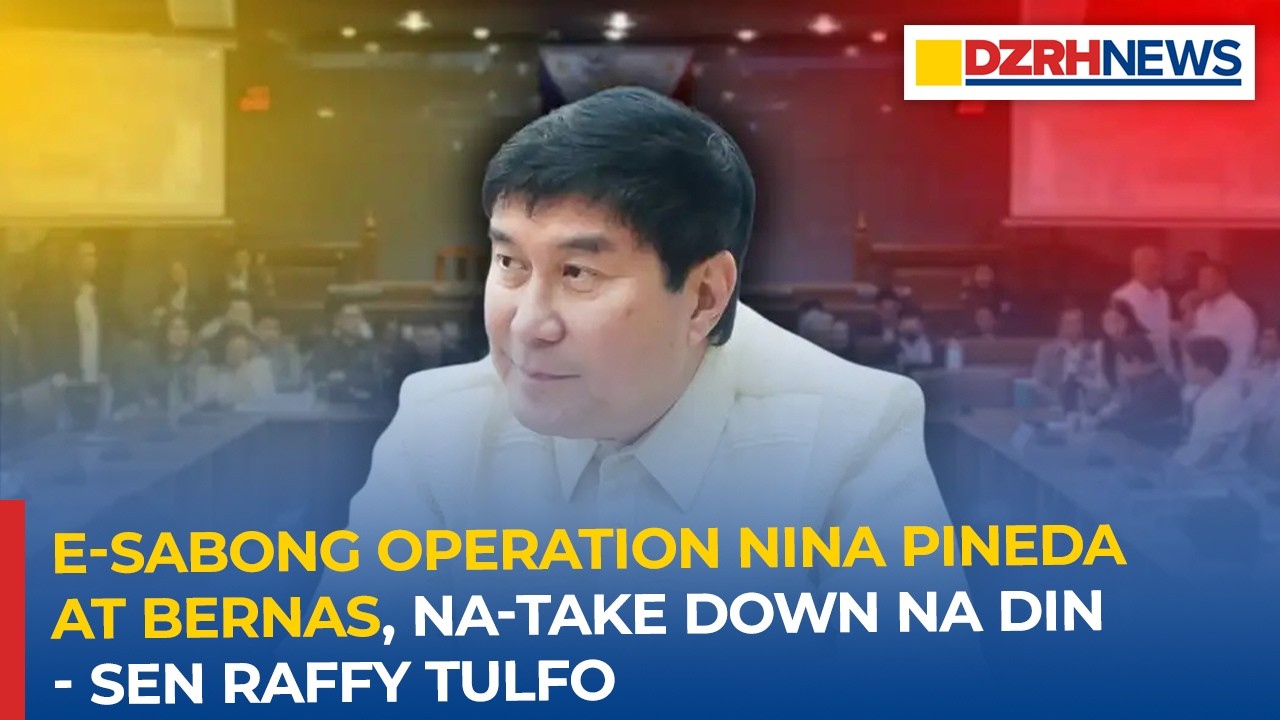 E-sabong operation nina Pineda at Bernas, na-take down na rin - Sen. Raffy Tulfo