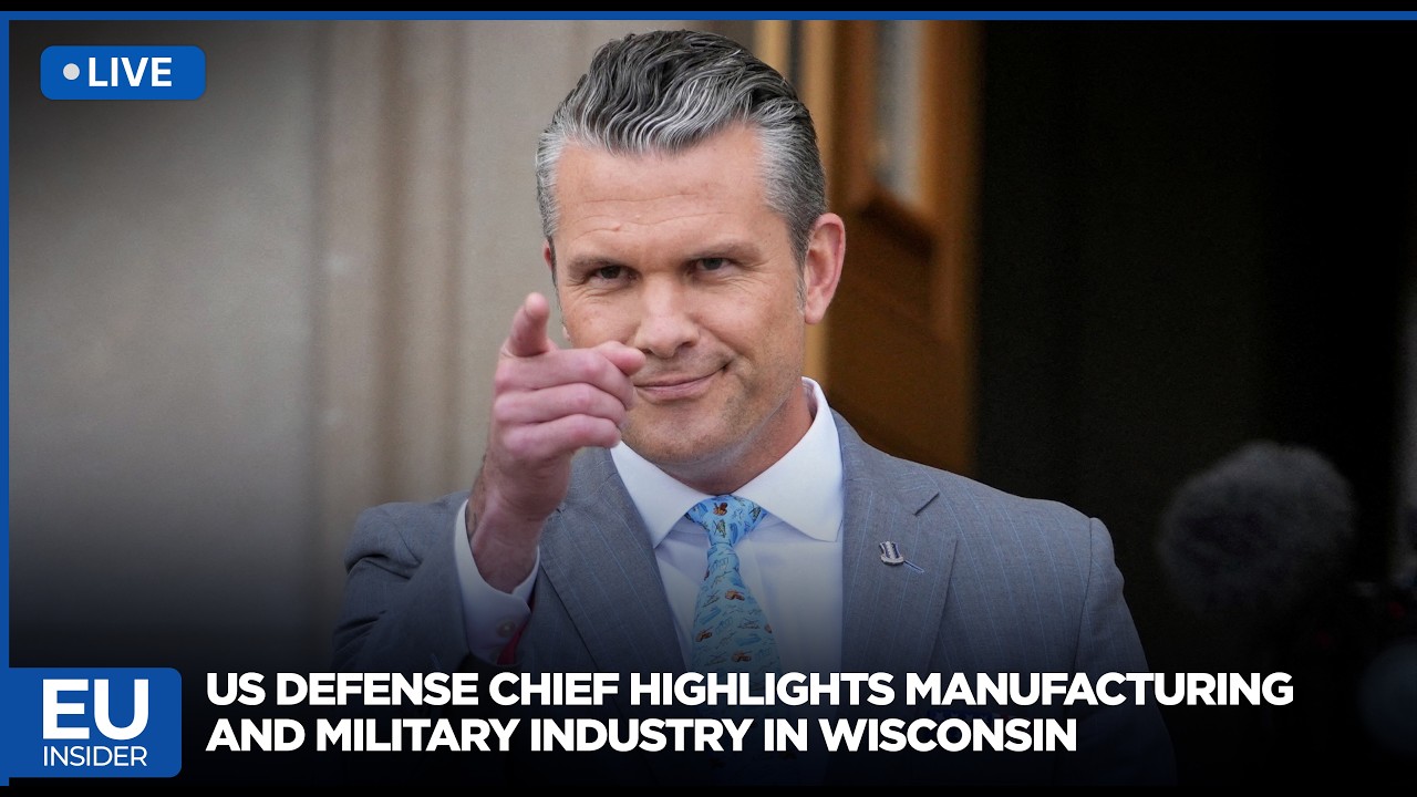 🔴LIVE : US Defense Chief Highlights Manufacturing and Military Industry in Wisconsin | AH112