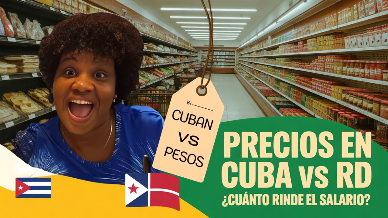 Cubana entra a supermercado de Dominicana y se sorprende