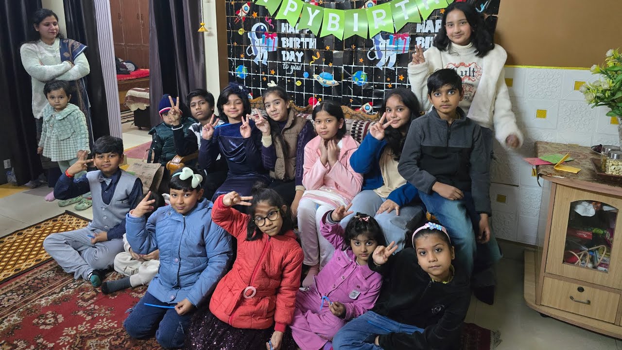 || sanvika's birthday celebration || fun and food with games || Radhe Radhe || Canada to India ||