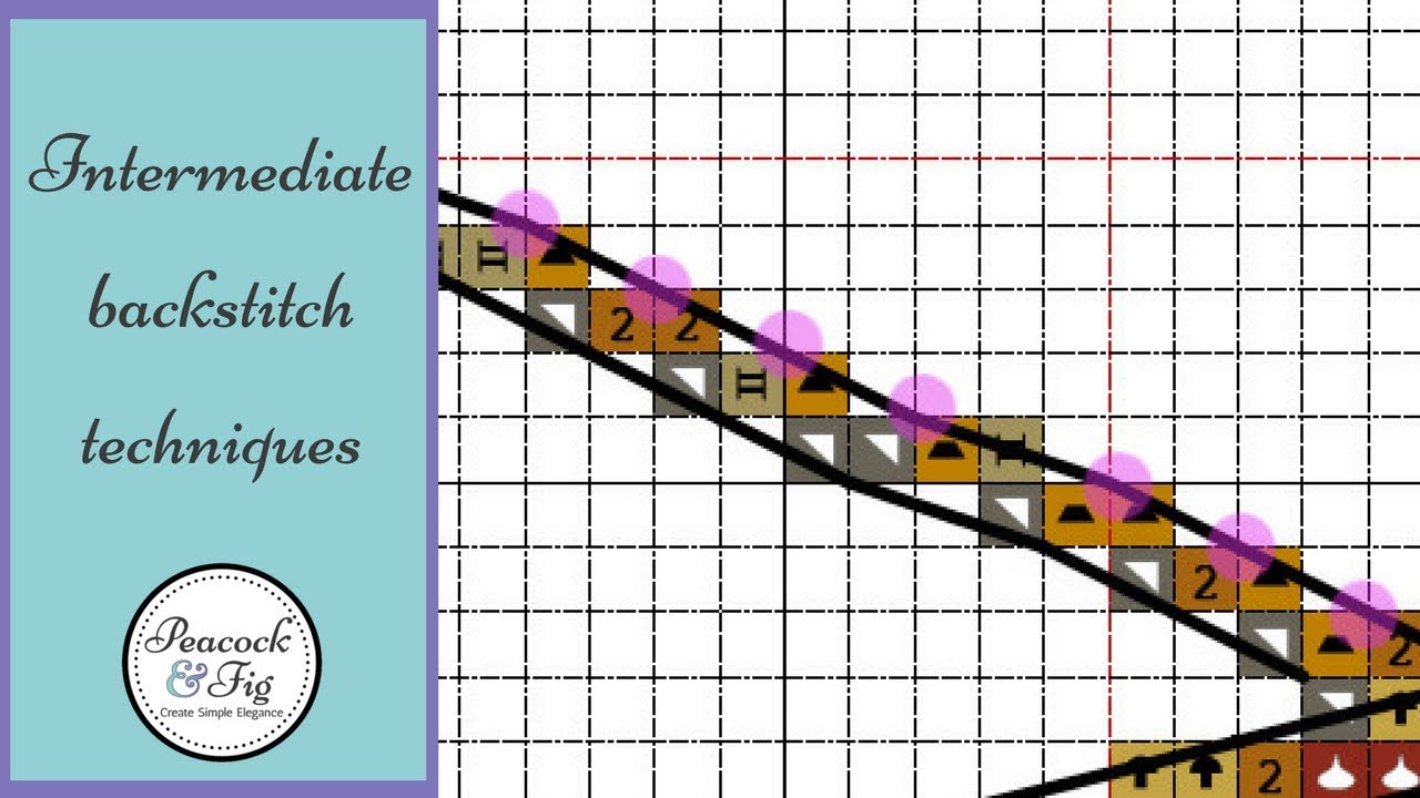 Intermediate backstitch techniques: handling long runs of backstitch