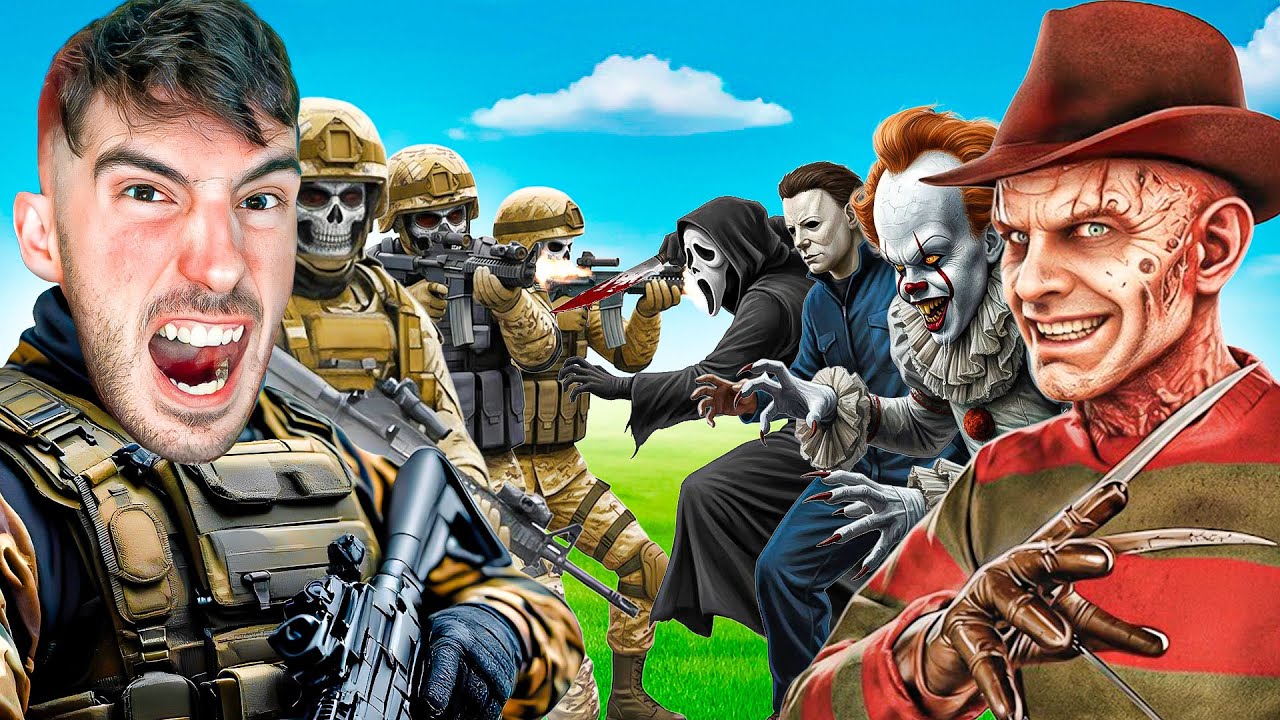 EJERCITO MILITAR vs ASESINOS FAMOSOS !! GTA 5 (Mods)