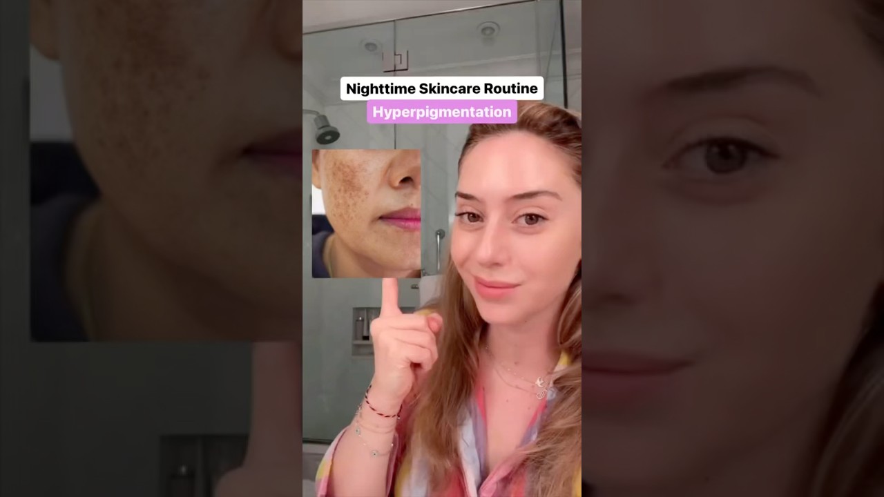 A Derm&rsquo;s nighttime skincare routine for #hyperpigmentation #skincare routine #dermatologist