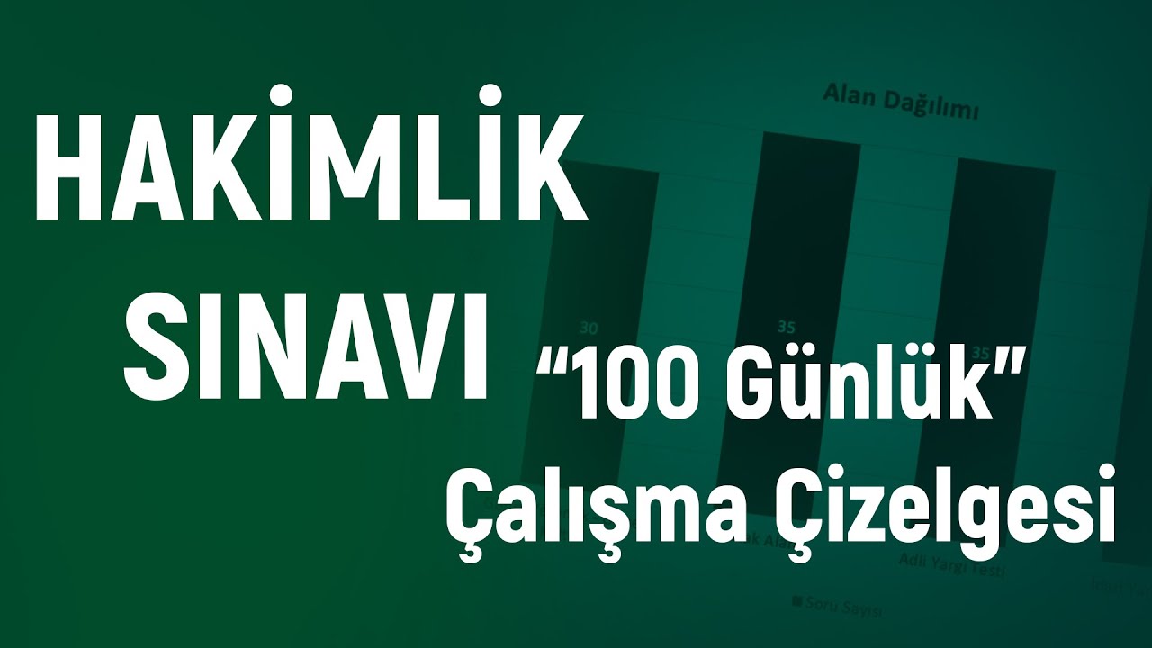 ADLİ - İDARİ Hakimlik Sınavı için 100 GÜN! - Grafikler üzerinden Değerlendirme #hakim