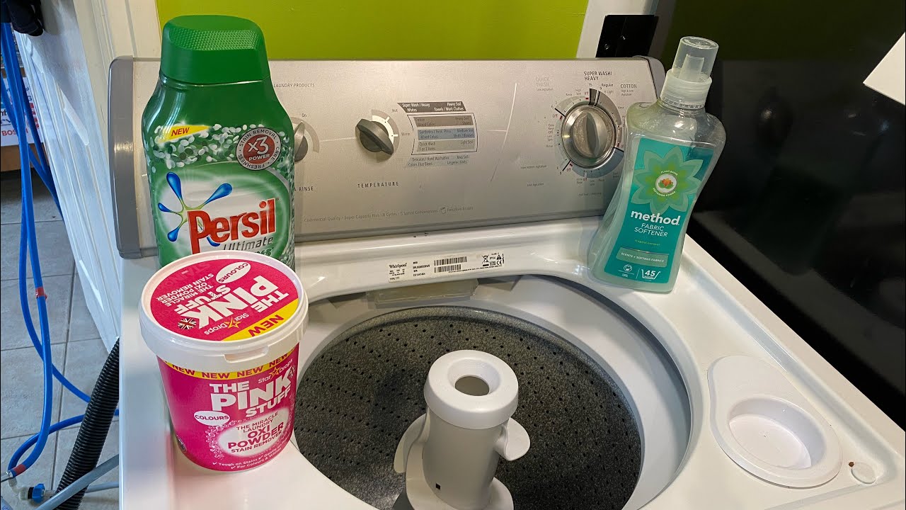 American Whirlpool Series 8 3RLSQ8033SWD Top Load a washer Using Persil Powergems