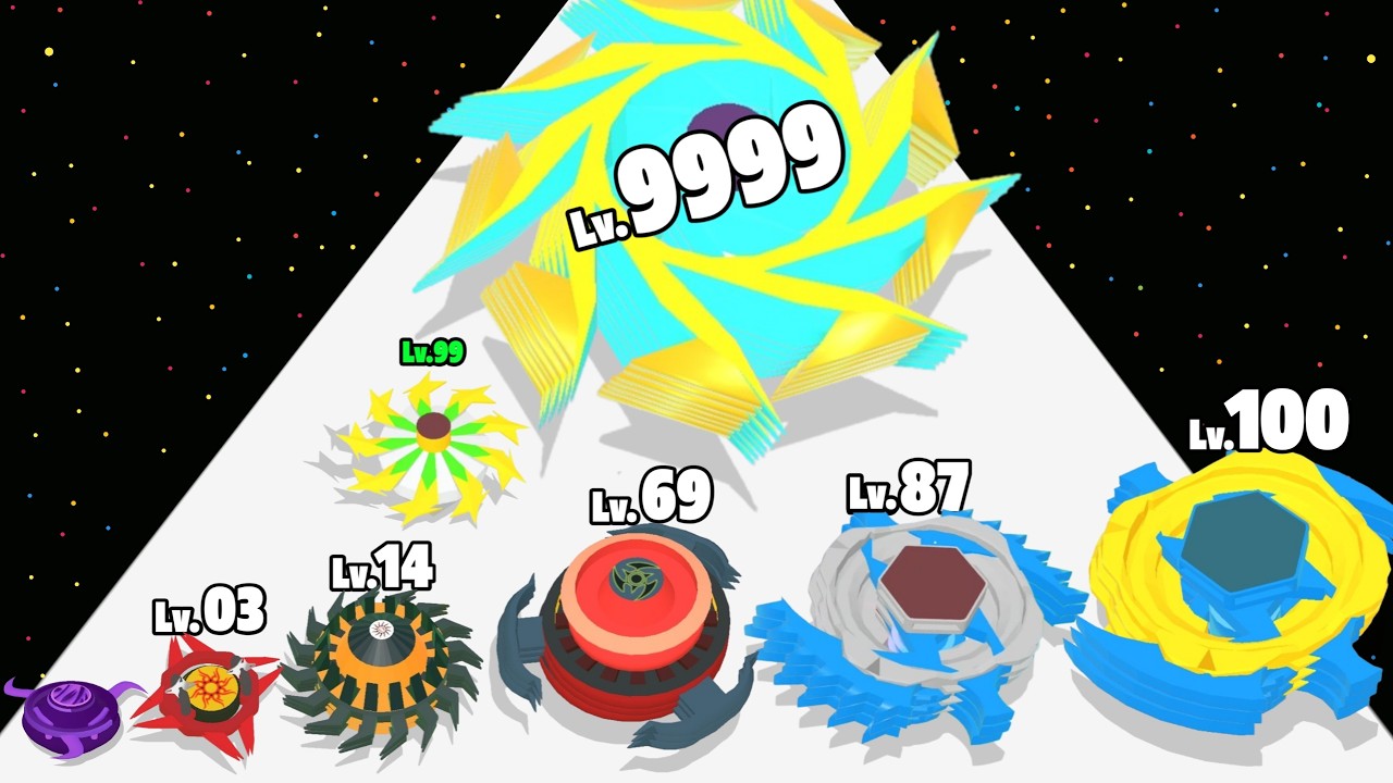 Spinner Runner Evolution 3D - Level Up Spinner Max Level Gameplay (New Update)