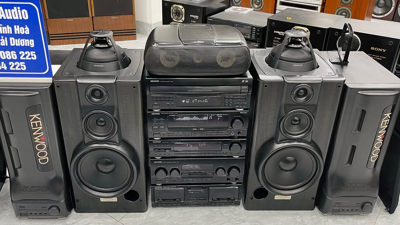2/3 Dàn kenwood a97 full loa xuất sắc lắp đặt tại ninh bình/ lh 0969086225