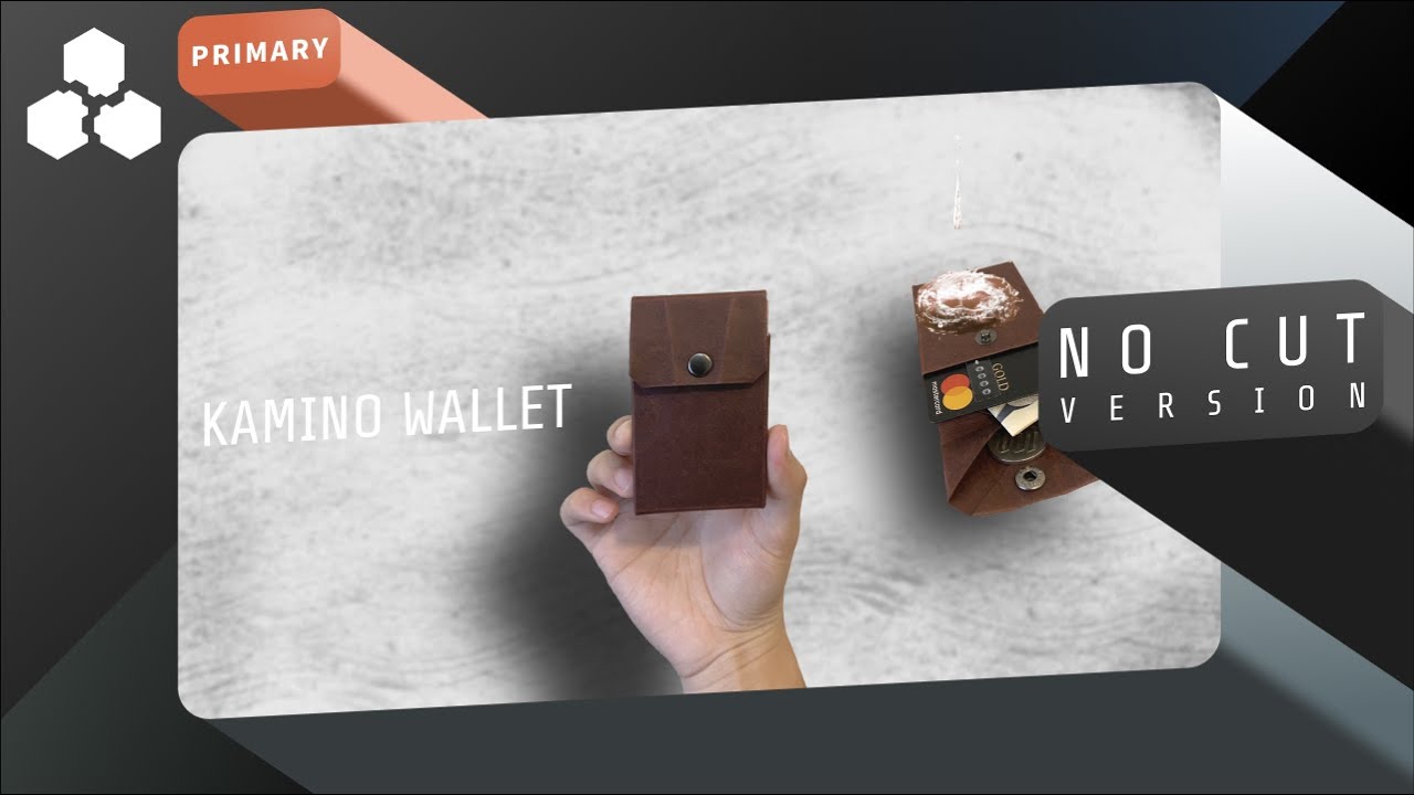 “No Cut Ver” KAMINO WALLET CARD WALLET / Minimalist Origami Wallet