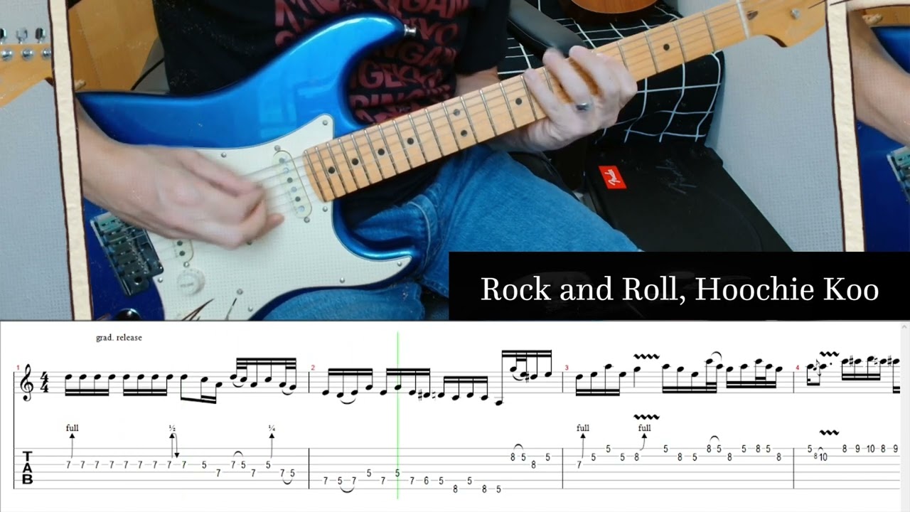 Rock and Roll, Hoochie Koo - Johnny Winter [Guitar Solo with TABS]