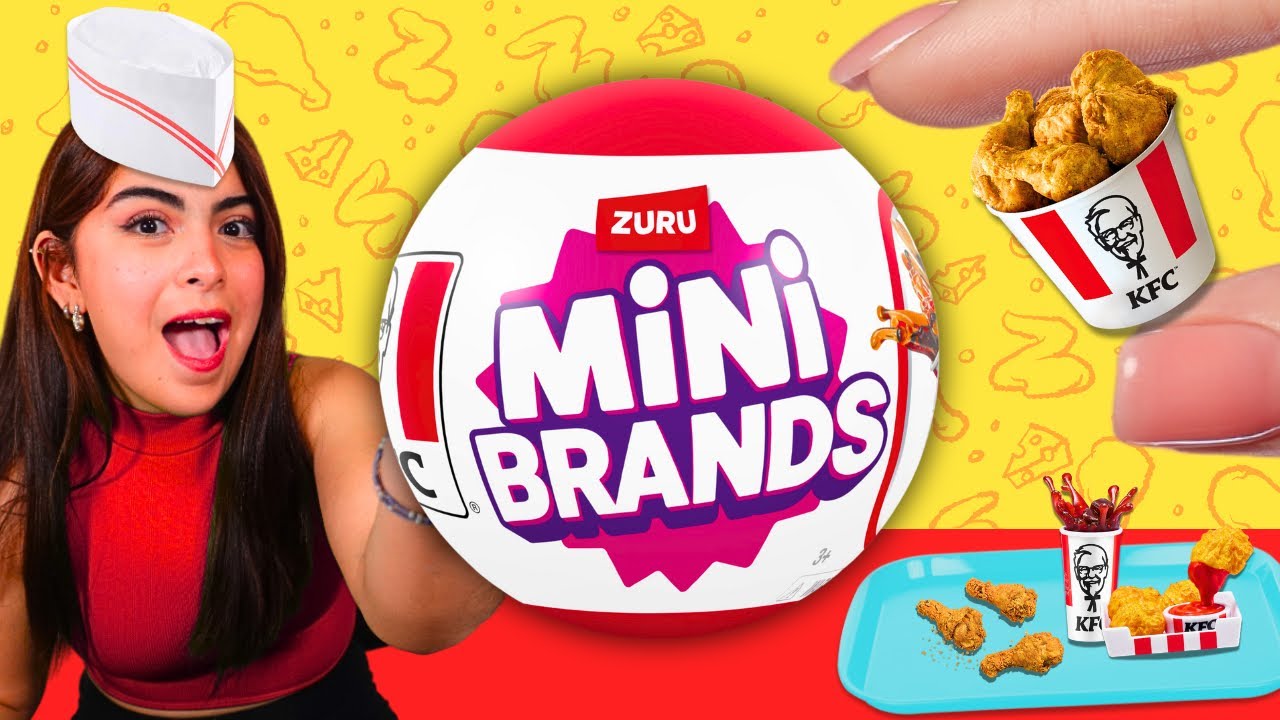 Juguetes MINIATURA de KFC😱❤️🍗🍟 MINI BRANDS!❤️   #hellomon #juguetes #abriendojuguetes