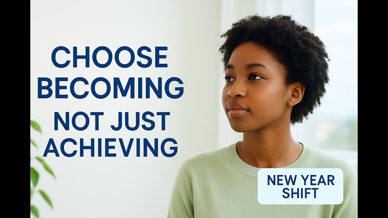This Year Choose Becoming Over Achieving | Focus on Growth Not Goals