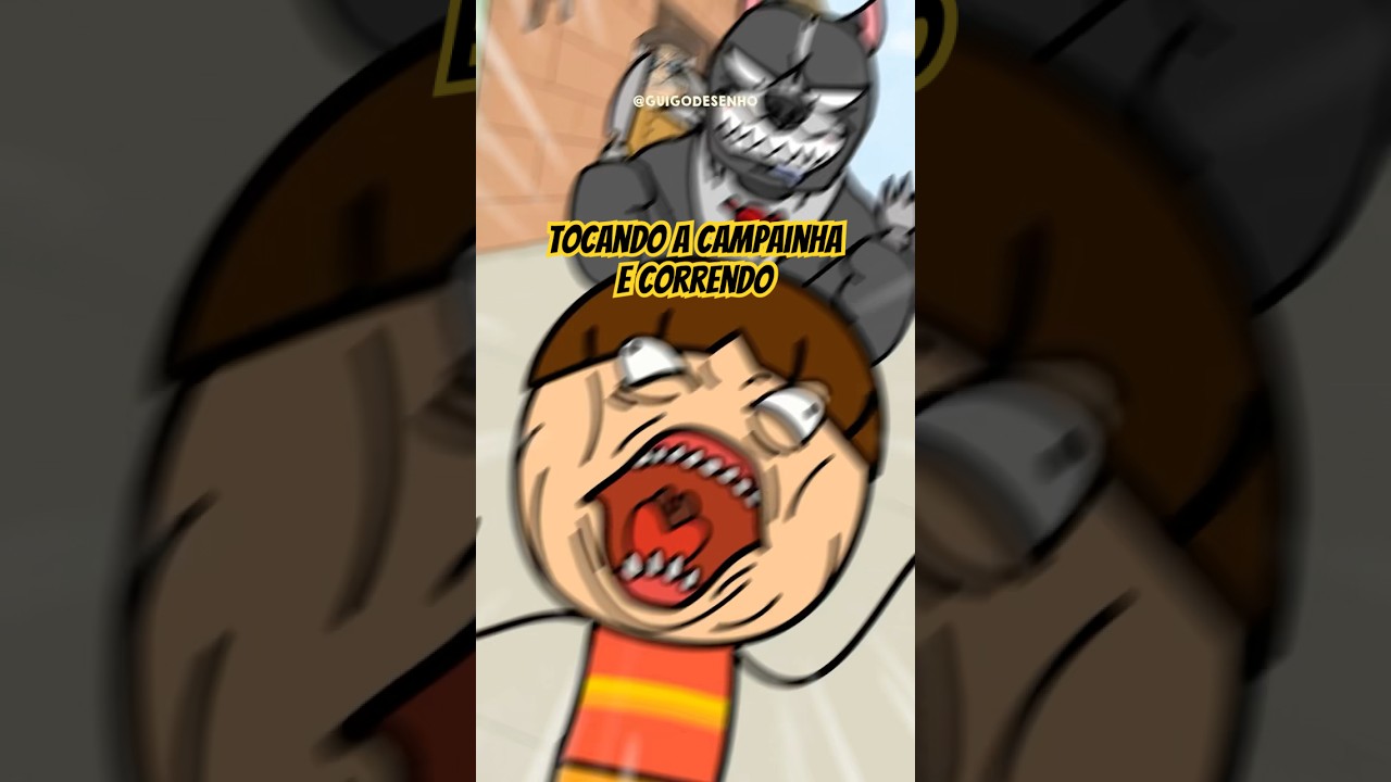 Tocando a campainha e correndo 🤣 #humor #anima&ccedil;&atilde;o #desenhoanimado #comedia #memes