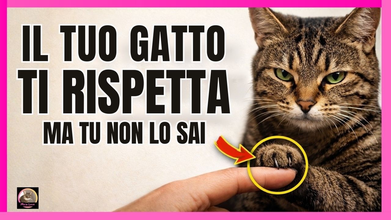 Il tuo gatto TI RISPETTA (ma tu non te ne accorgi)