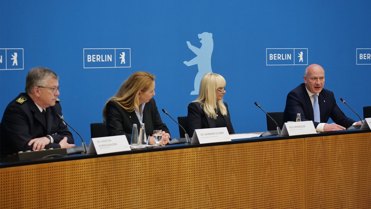 Landespressekonferenz mit dem Berliner Senat am 2. Mai 2023