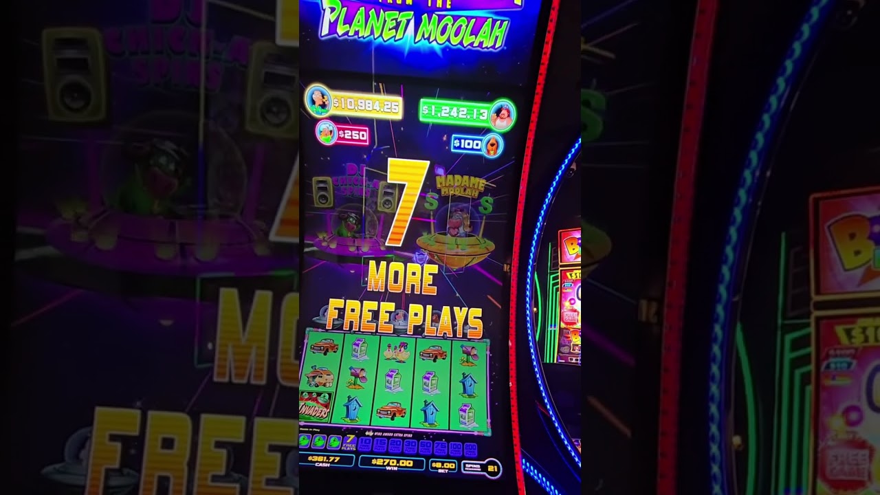 BONUS on the Moolahh!!$8 bet on this Bonus, Great win!!!
