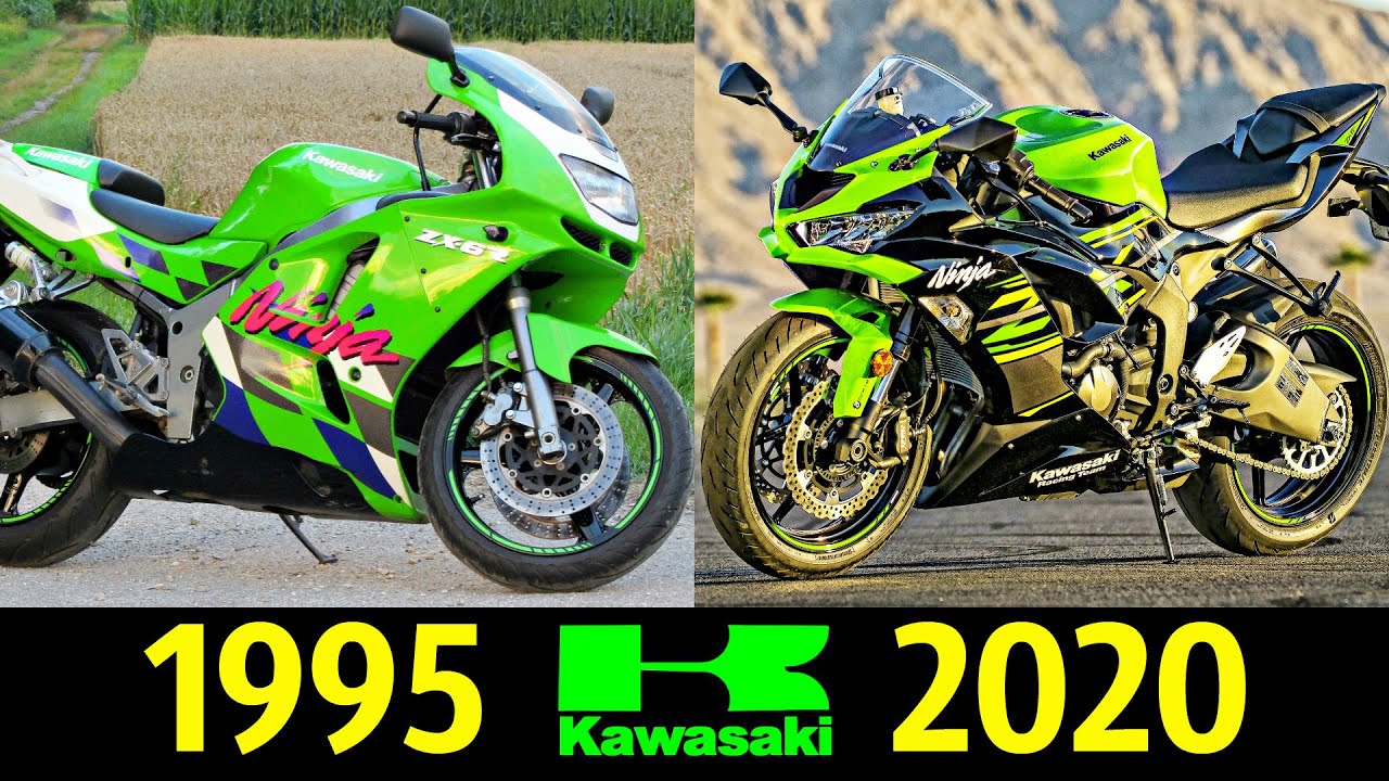 ✅ Kawasaki Ninja ZX-6R - Эволюция ! Все Модели по Годам ☝!