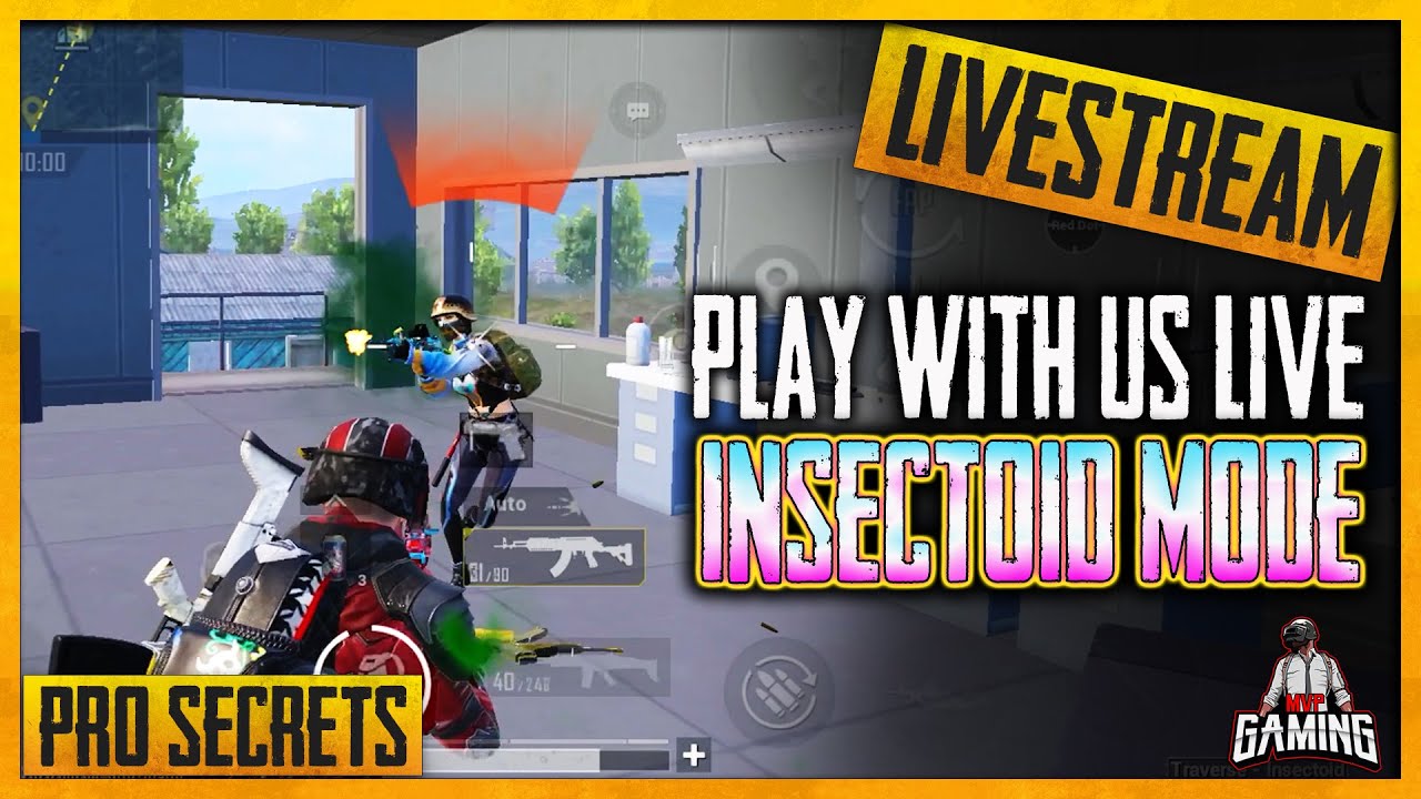 Pubg Mobile Insectoid Gameplay With Commentary (LIVE) | New Event Mode – Update 1.4