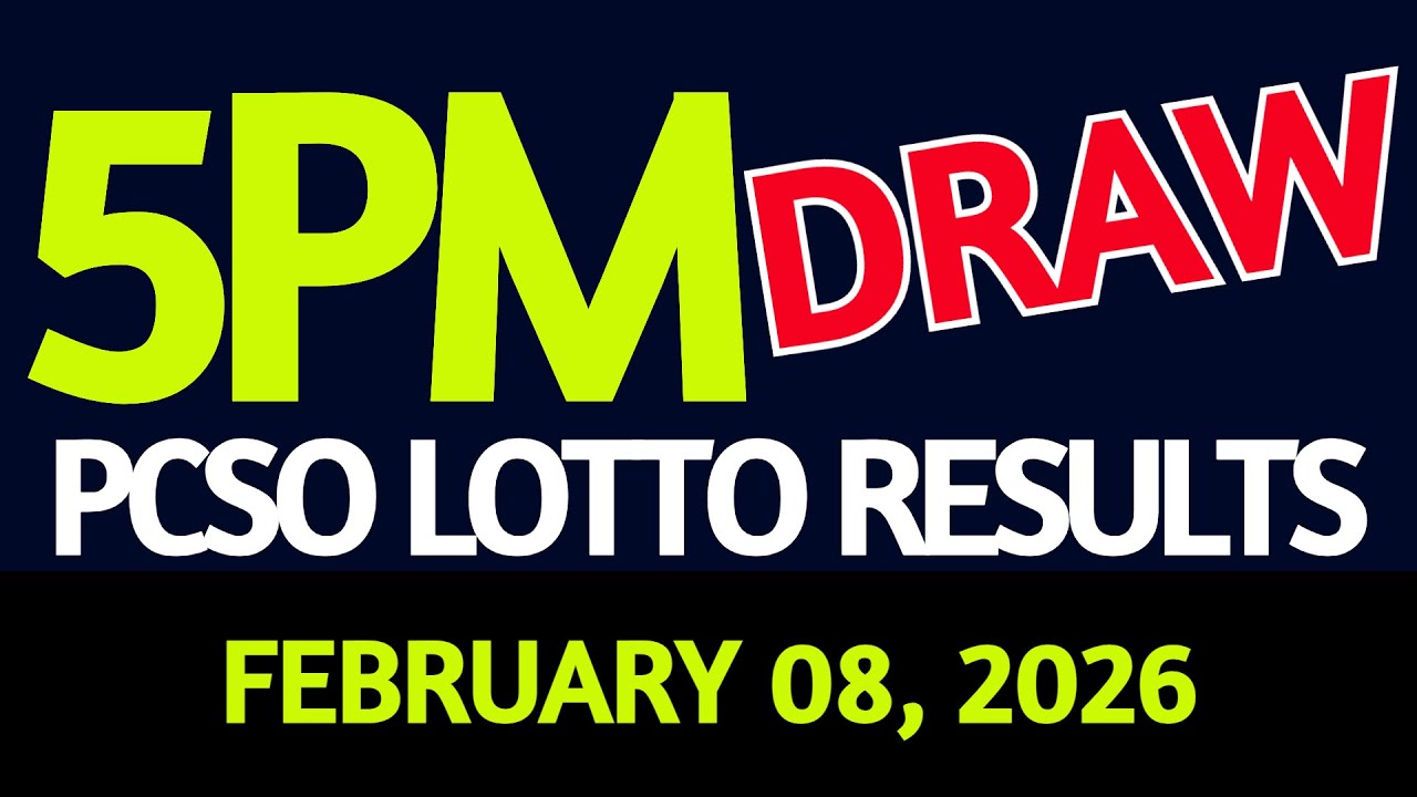 Lotto Result Today 5pm draw February 08, 2026 PCSO