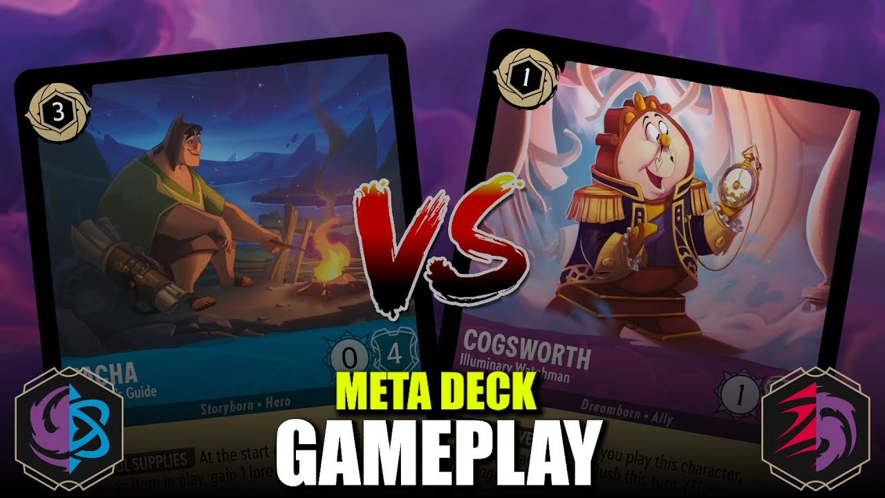 Lorcana TCG Pixelborn - Sapphire Amethyst Items vs Ruby Amethyst Control