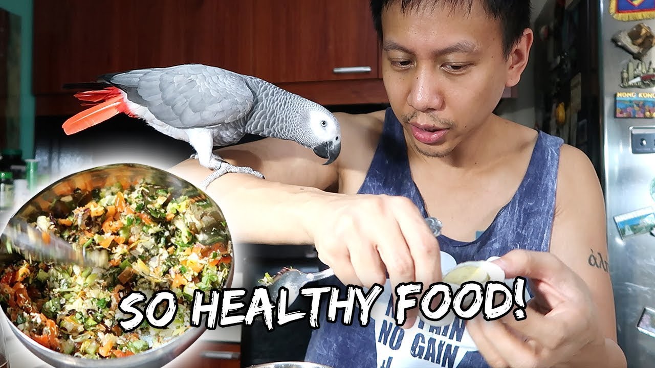 How I Prepare My Bird's Breakfast (Healthy Chop Salad) | Vlog #850