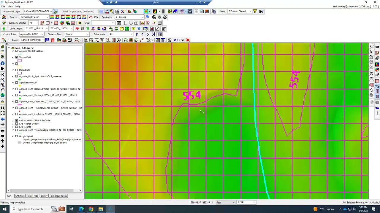 LP-360 Processing Step 16- Breakline Creation