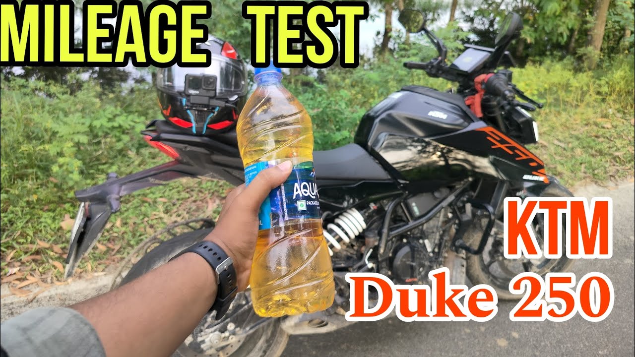 KTM Duke 250 Mileage Test |  Duke 250 gen 3  |  1 litre petrol mileage Test KTM Duke 250 