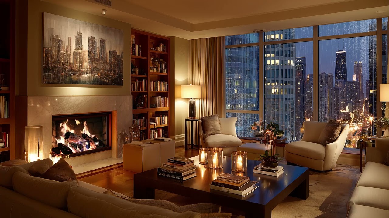 Cozy Apartment Rain Jazz 🎷 Smooth Piano Jazz for Calm and Relaxing Nights