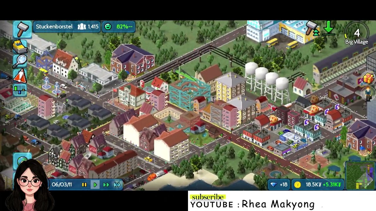 3. |THEOTOWN| BANGUN BANYAK FASILITAS BIAR DICINTAI WARGA [MOBILEGAME]