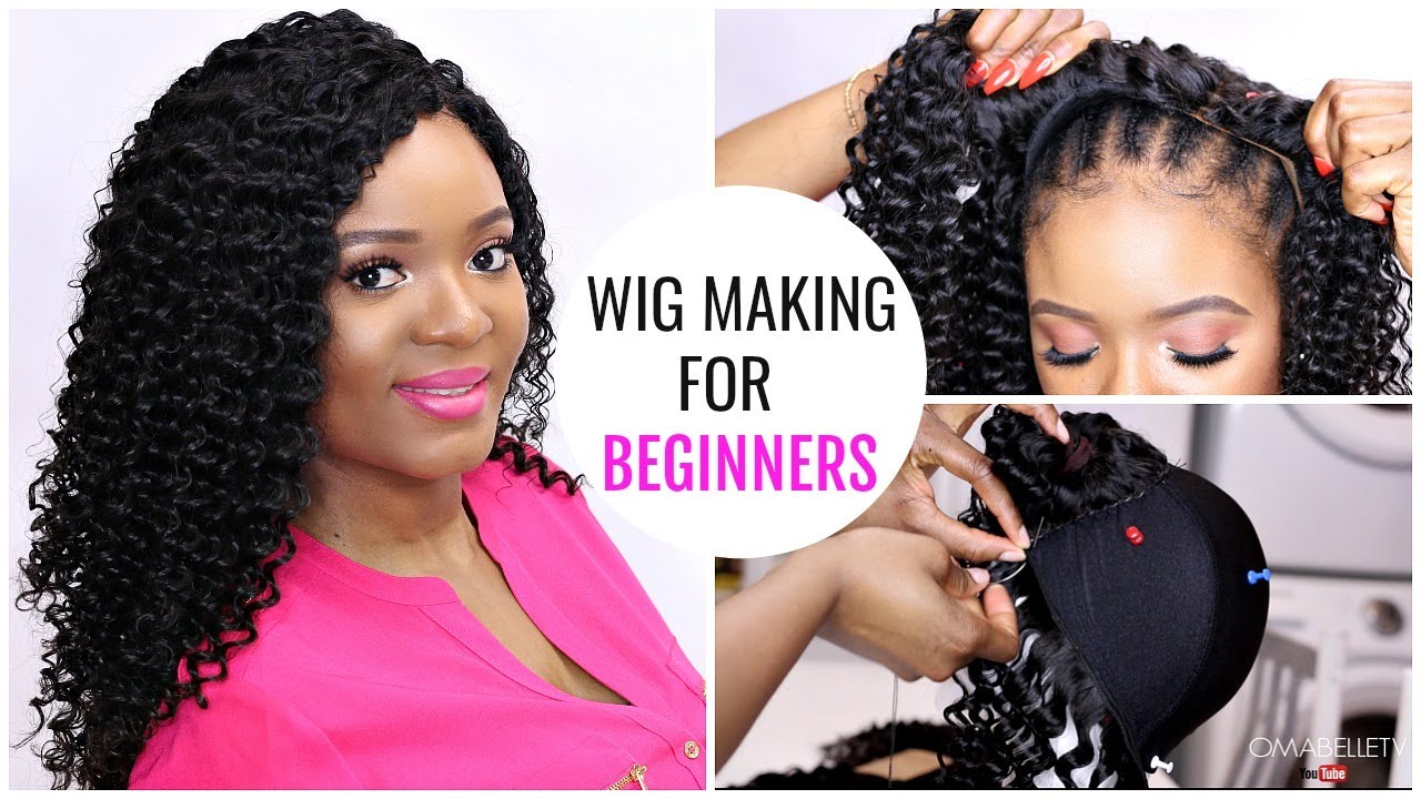 BEGINNER WIG MAKING - HOW TO MAKE A WIG WITH A LACE CLOSURE & HAIR BUNDLES | OMABELLETV