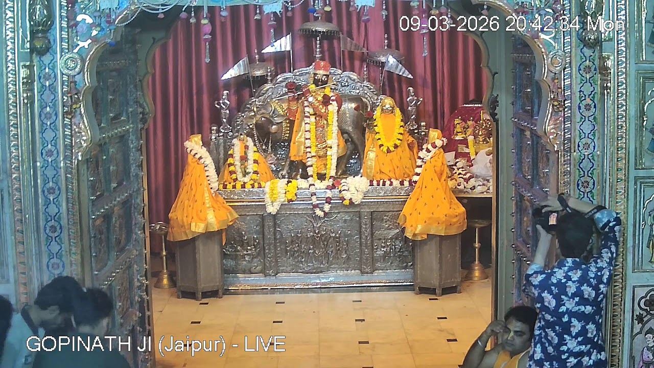 GOPINATH JI MANDIR (Jaipur) - LIVE DARSHAN (09th march 2026)