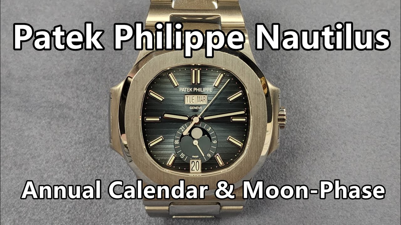 Patek Philippe Nautilus Annual Calendar with Moon-phase (5726)