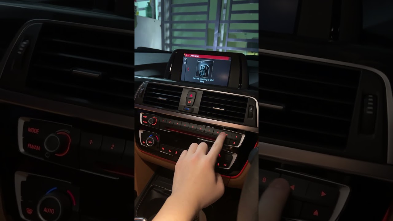 BMW F30 Hidden feature. Touch Sensitive button #f30  #bmw  #bmwf30 #bimmer