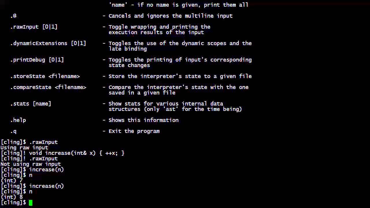 Cling &mdash; An Interactive C++ Interpreter