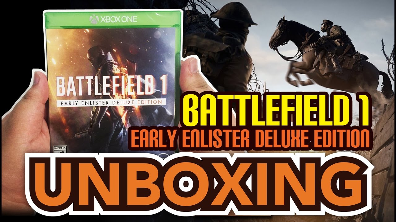 Battlefield 1 Early Enlister Deluxe Edition (Xbox One) Unboxing !!