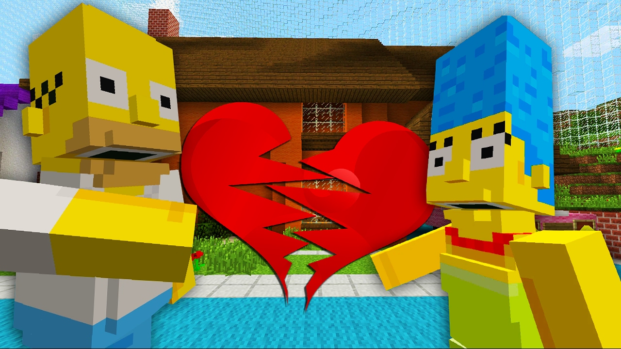 Homer Simpson Divorce | The Simpsons | Minecraft Xbox [14]