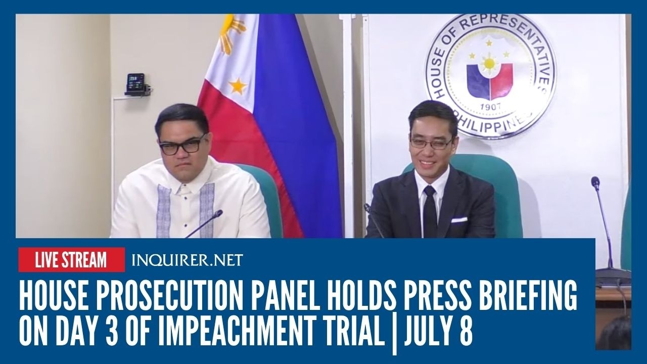 LIVE: House prosecution panel holds press briefing on Day 3 of impeachment trial | July 8