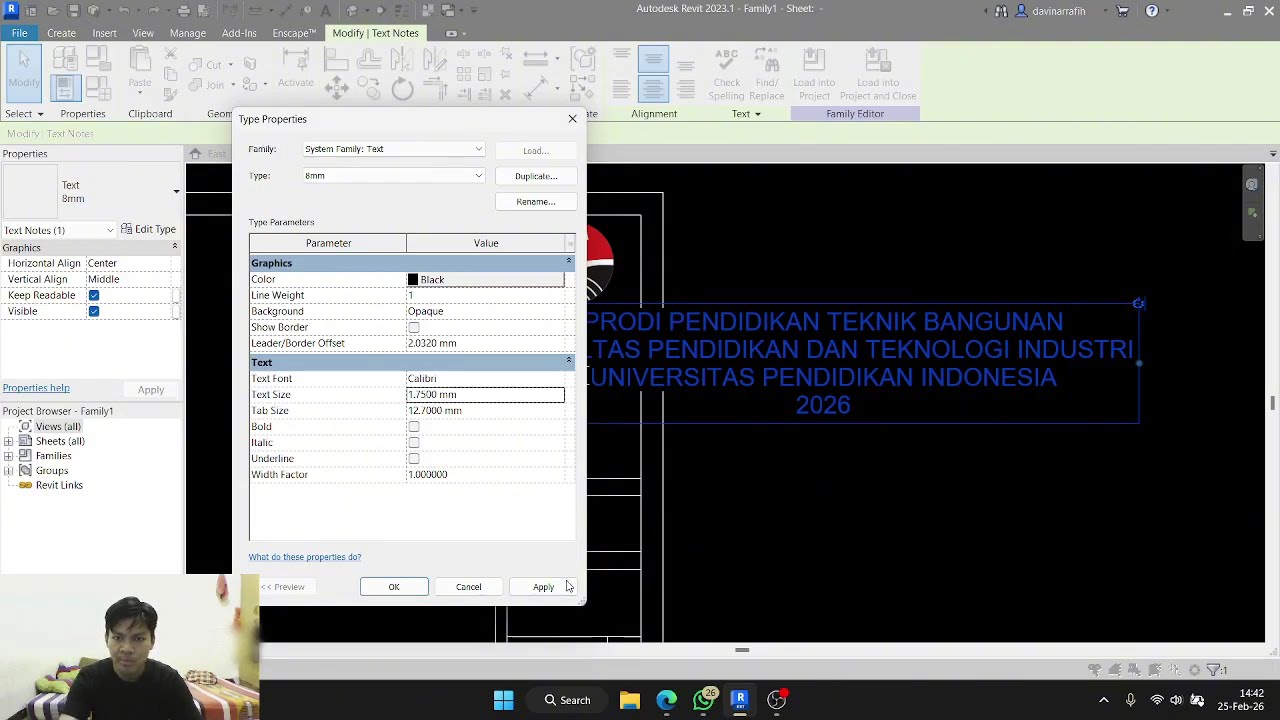 Cara membuat kop sederhana di Revit