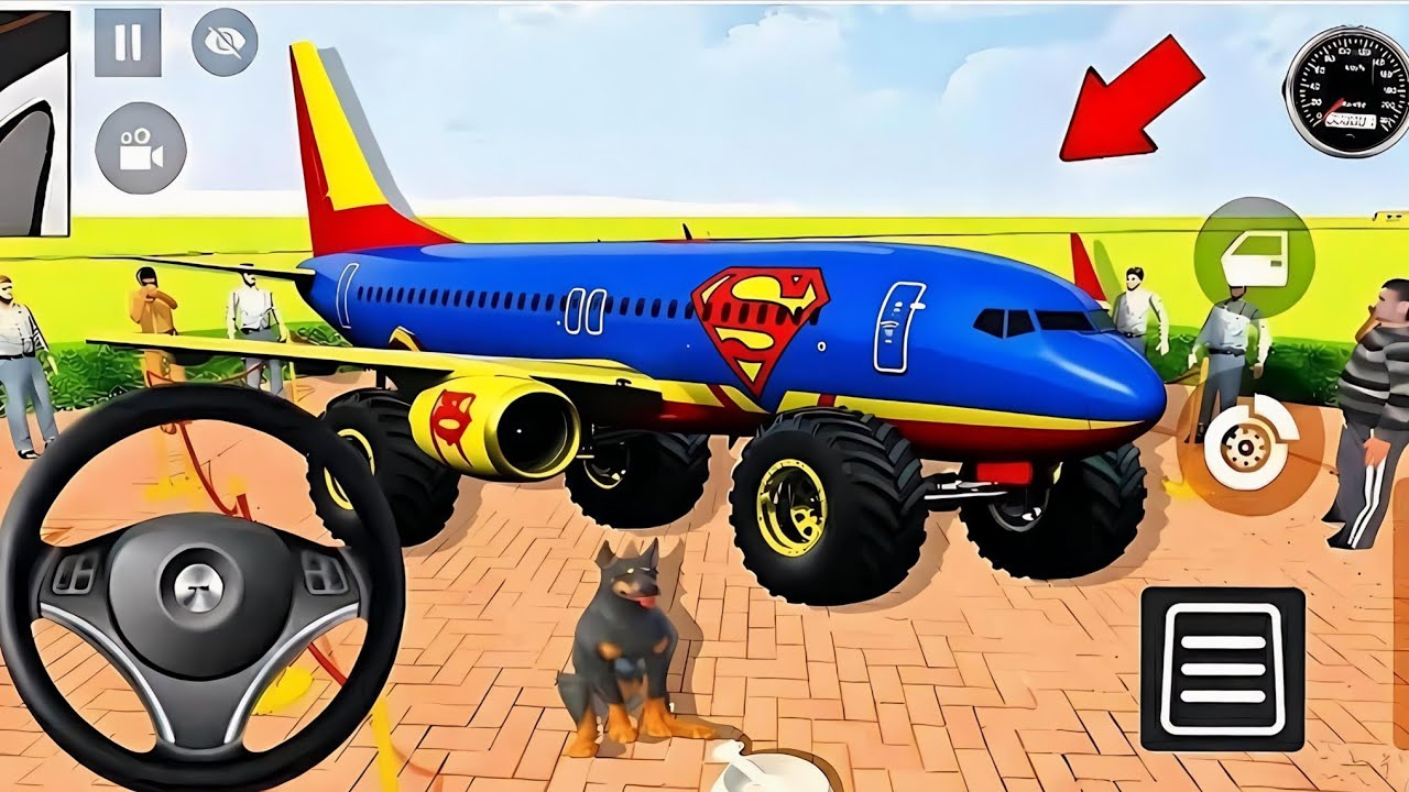 🔥Indian Thift Auto Simulator🤩 Spider man🕷️ modified new Scorpio😲Luxury Super aroplane ✈️ & Car🥳 Game