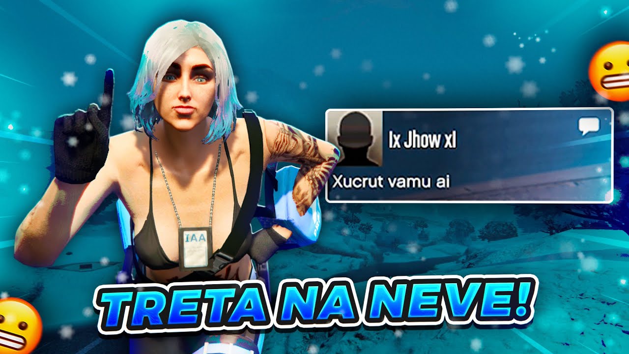 GTA 5 ONLINE - TRETANDO NA NEVE COM TRYHARDS!