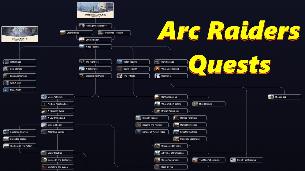 Arc Raiders: Прохождение заданий в Arc Raiders