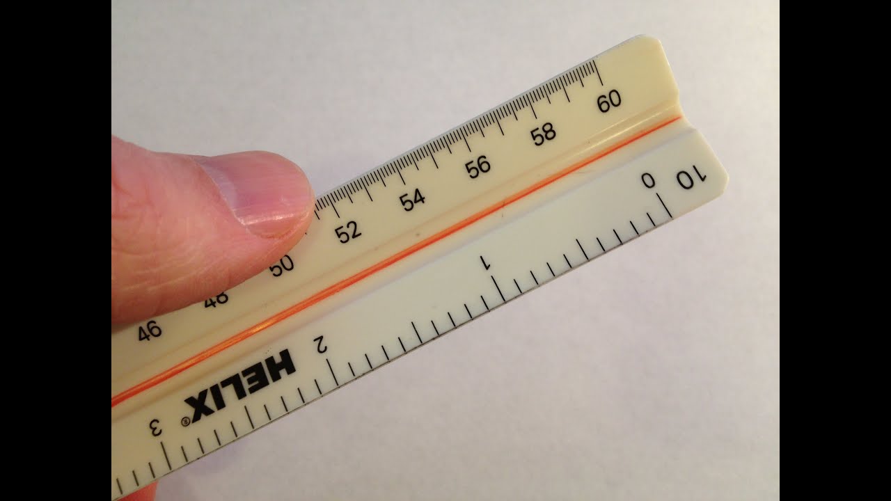 How to use an Engineer's Scale (or Engineer's Ruler)