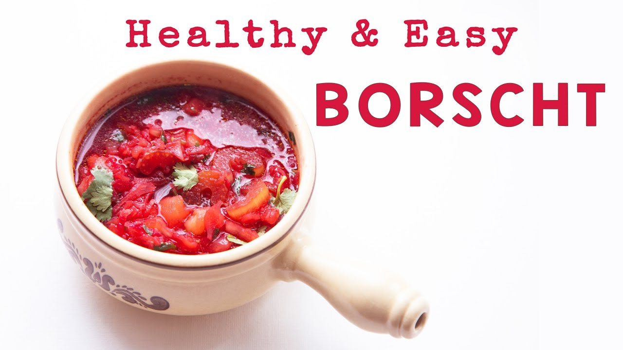 How to make Red Cabbage Soup, Borscht, easiest and healthiest way