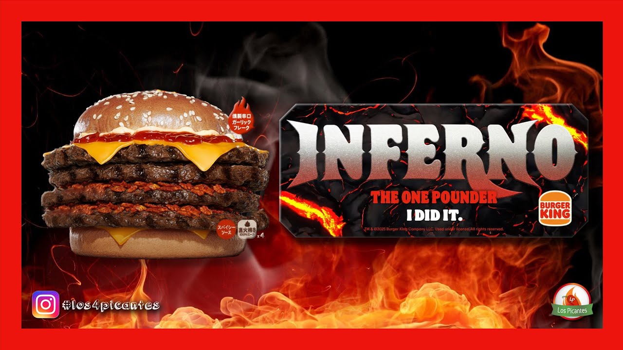 🇯🇵 INFERNO: La Hamburguesa MÁS Picante de Burger King