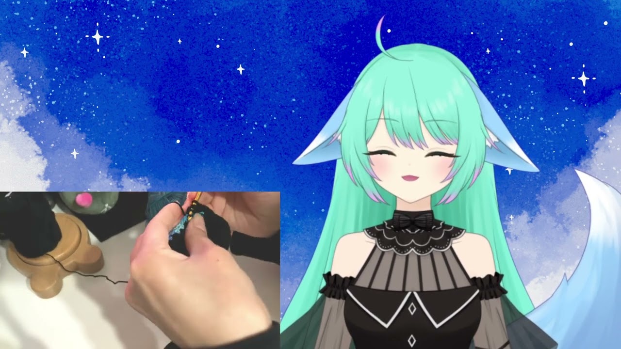 編み雑🌸寝ないように監視委員会【実写注意！ハンドメイド】