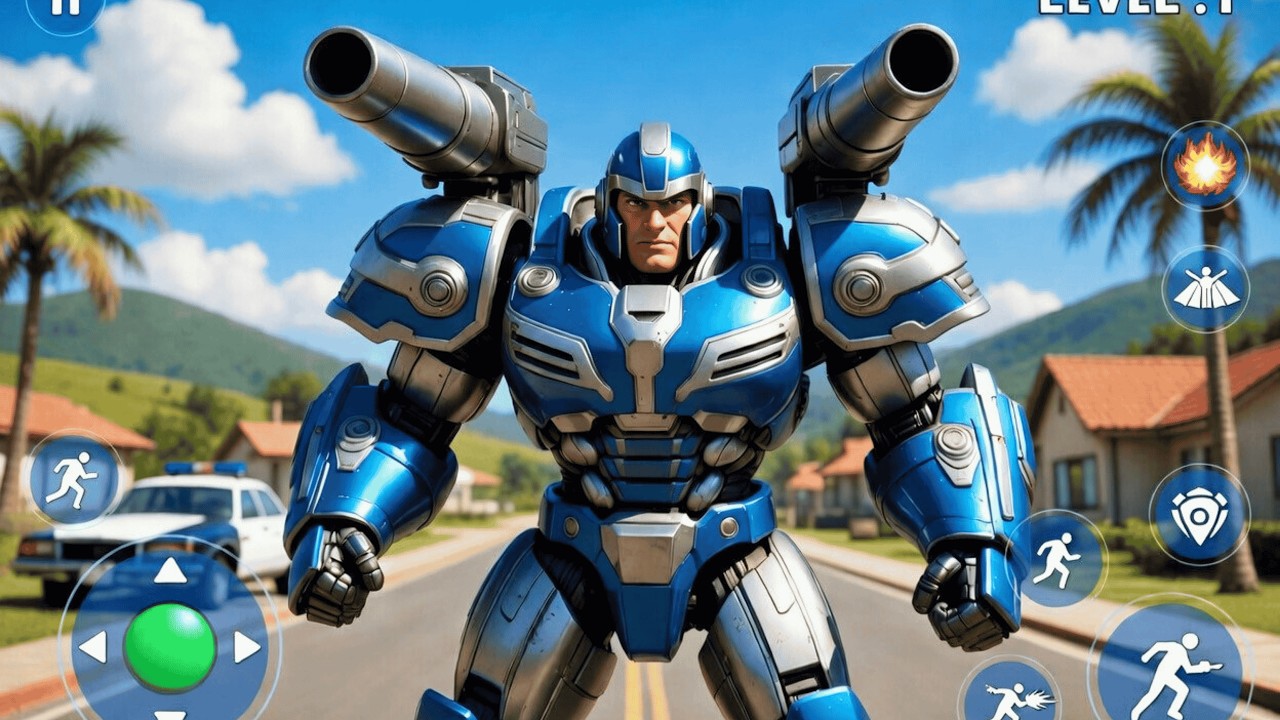 Iron Robot Game Muscle Hero - Android Gameplay HD